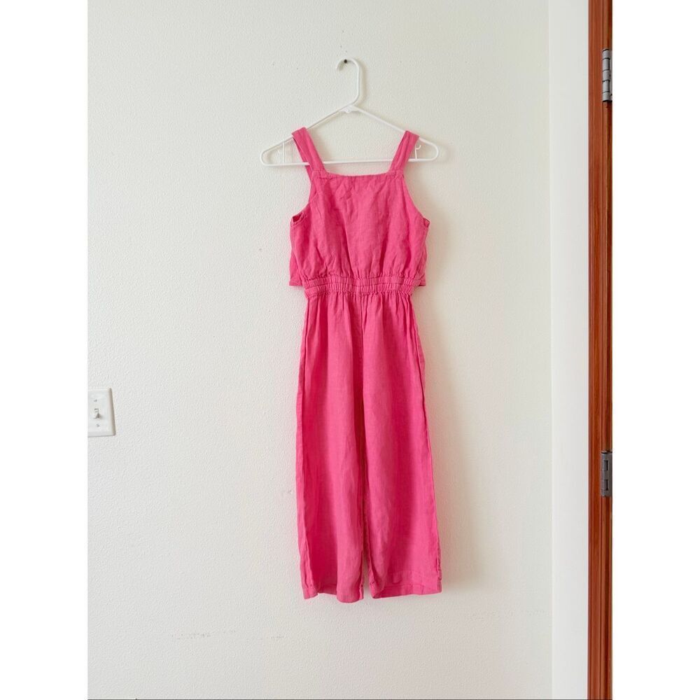 Zara Linen Girls Romper size 11-12